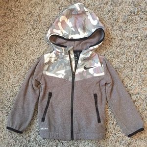 Nike fleece zip up size 2t